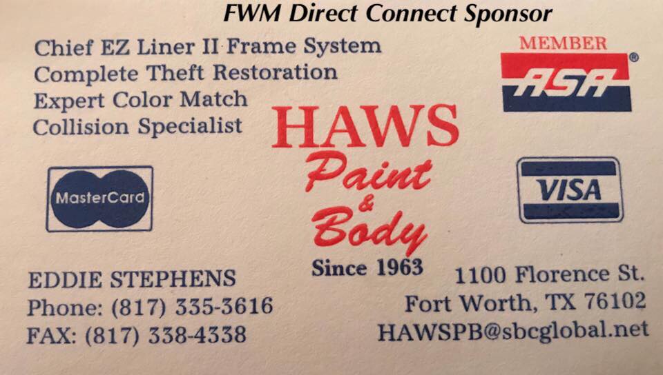 Haws Paint and Body Fort Worth Memories